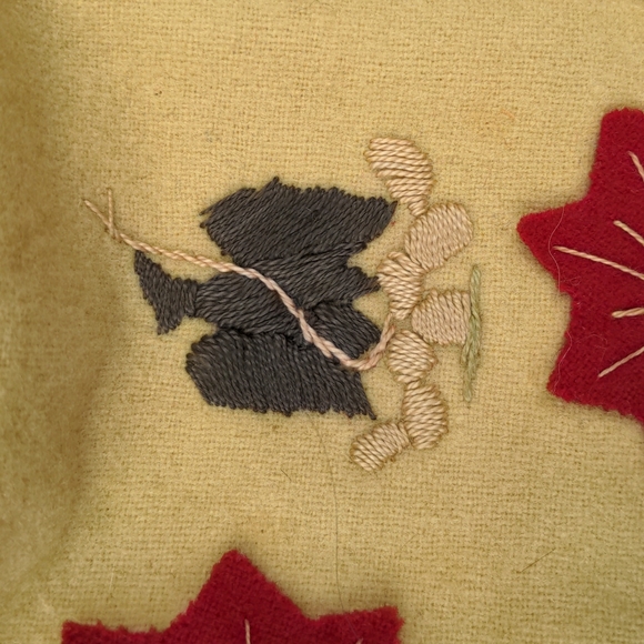 Handmade embroidered vintage wool blazer from Mexico. 40s/50s - Picture 9 of 10